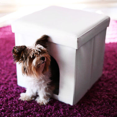 Relaxdays Hundebox Sitzhocker