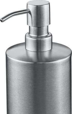 Relaxdays Badezimmer Set, 4-teilig, Seifenspender, Seifenschale, Zahnputzbecher, Zahnbürstenhalter, Edelstahl, Silber 1003887