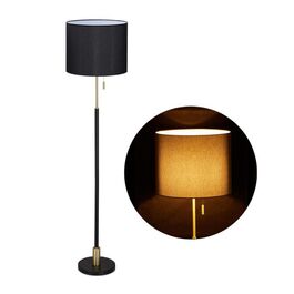 Relaxdays Stehlampe Wohnzimmer schwarz