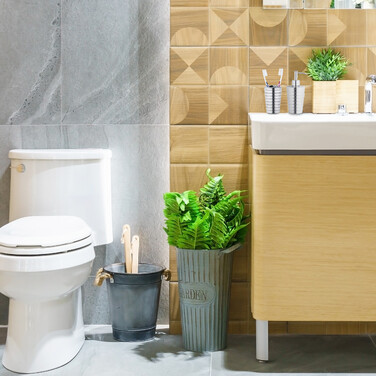 Relaxdays 4-tlg. Badezimmer Set Edelstahl poliert