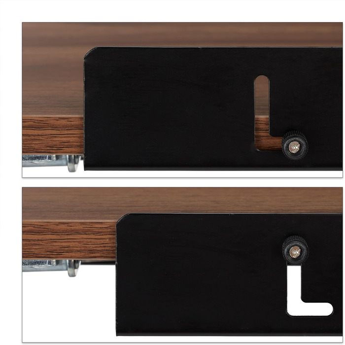 Relaxdays Schreibtisch neigbar, 3 Ablagen, mehrere Winkel, Computer- & Arbeitstisch, HxBxT: 75 x 110 x 55 cm, (Holzoptik)
