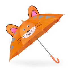 Relaxdays Kinder Regenschirm 'Tiger'