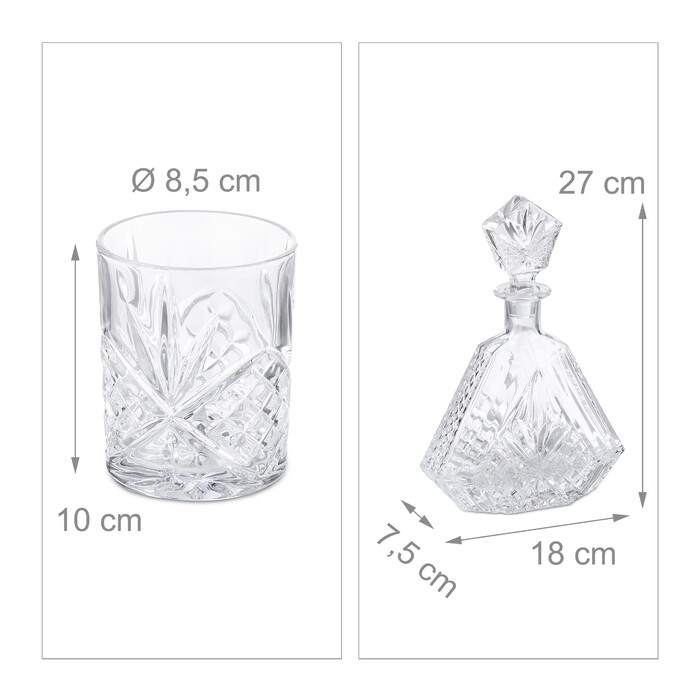 Relaxdays Whisky Set 5-teilig