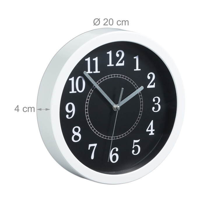 Relaxdays Wanduhr rund 20cm