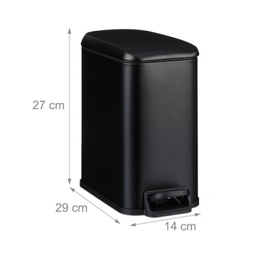 Relaxdays Bad Mülleimer 5 l Softclose