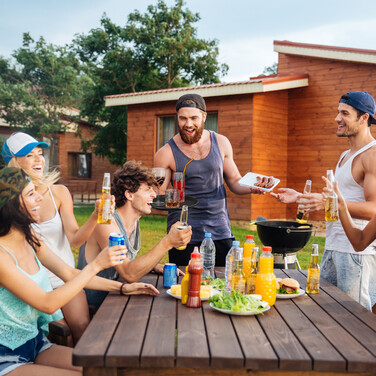 Relaxdays Rundes Gastro Serviertablett 3er Set