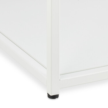 Relaxdays Beistelltisch Quader mit Glas