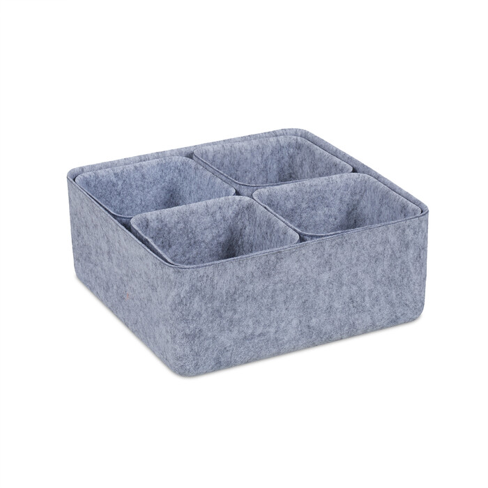 Relaxdays Schubladen Organizer 5er Set