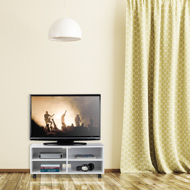 Relaxdays TV Board mit 4 Fächern rollbar