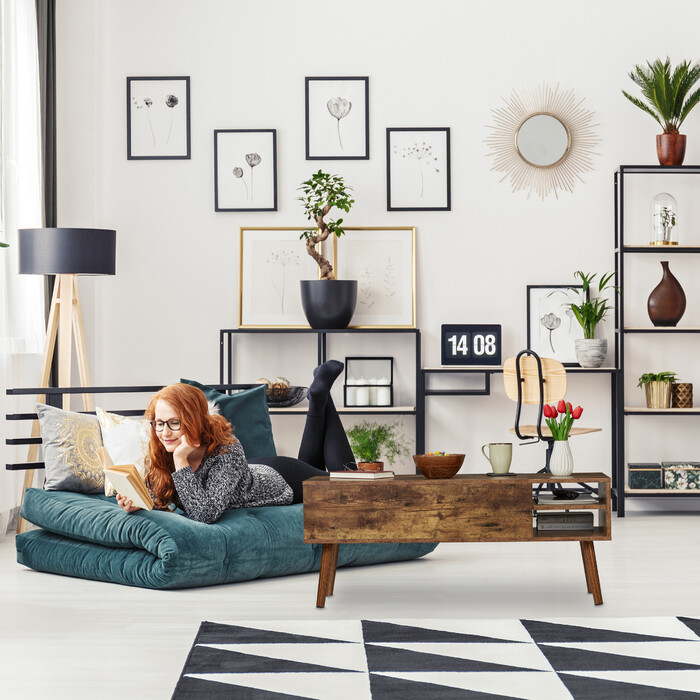 Relaxdays Aufklappbarer Couchtisch