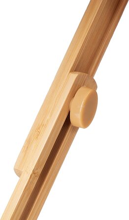 Relaxdays Badewannenablage Bambus, ausziehbar 67,5-101 cm, Badewannenbrett mit Füßen, 3 Fächer & 2 Rasiererhalter, Natur
