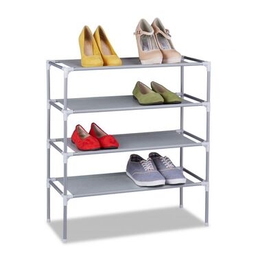 Relaxdays Schuhregal Stecksystem 4 Ebenen