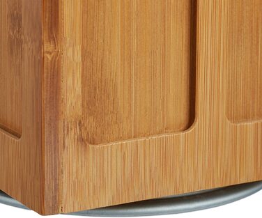 Relaxdays Kapselhalter für Dolce Gusto Kaffeekapseln, drehbar, Kaffee Kapselspender, Bambus, HBT: 40,5x14x14 cm, natur