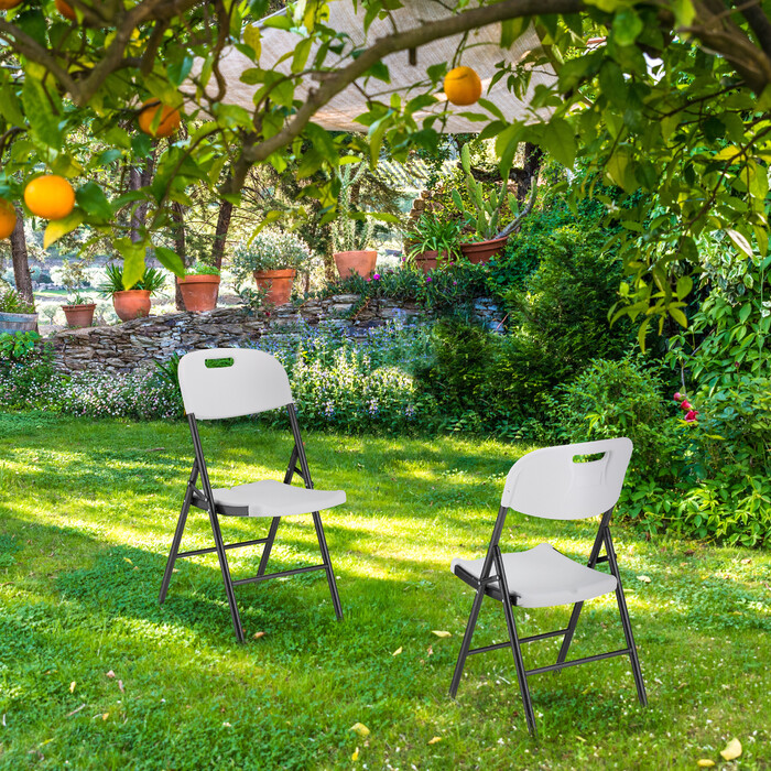 Relaxdays Klappstuhl für Garten im 2er Set