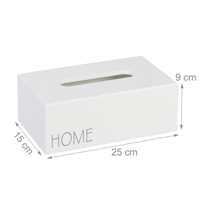 Relaxdays Taschentuchbox 'Home'