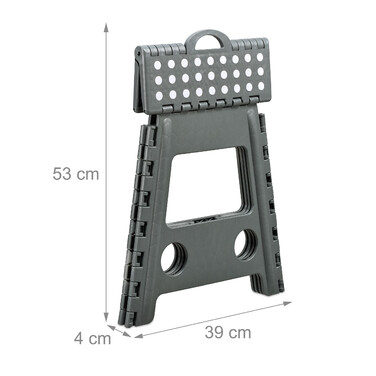 Relaxdays Klapphocker faltbar XL