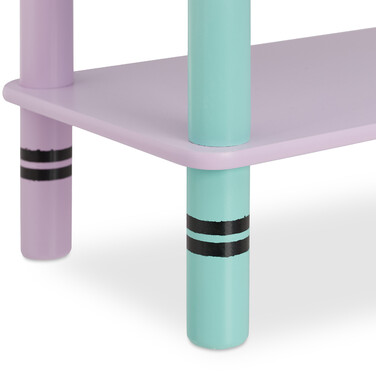 Relaxdays Buntes Kinderregal mit 3 Ablagen