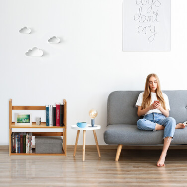 Relaxdays DIY Stapelregal aus Bambus