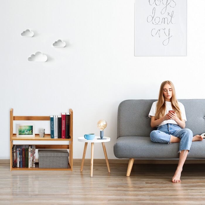 Relaxdays DIY Stapelregal aus Bambus