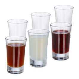 Relaxdays Schnapsgläser 4cl im 6er Set