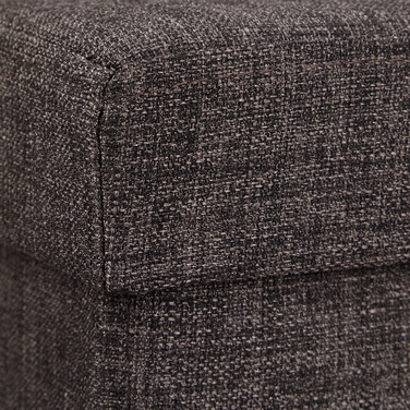 Relaxdays Faltbarer Sitzhocker mit Stauraum Leinen