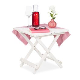 Relaxdays Weißer Klapptisch aus Holz