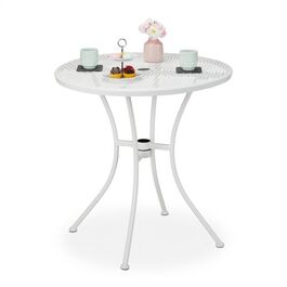 Relaxdays Gartentisch mit Schirmloch