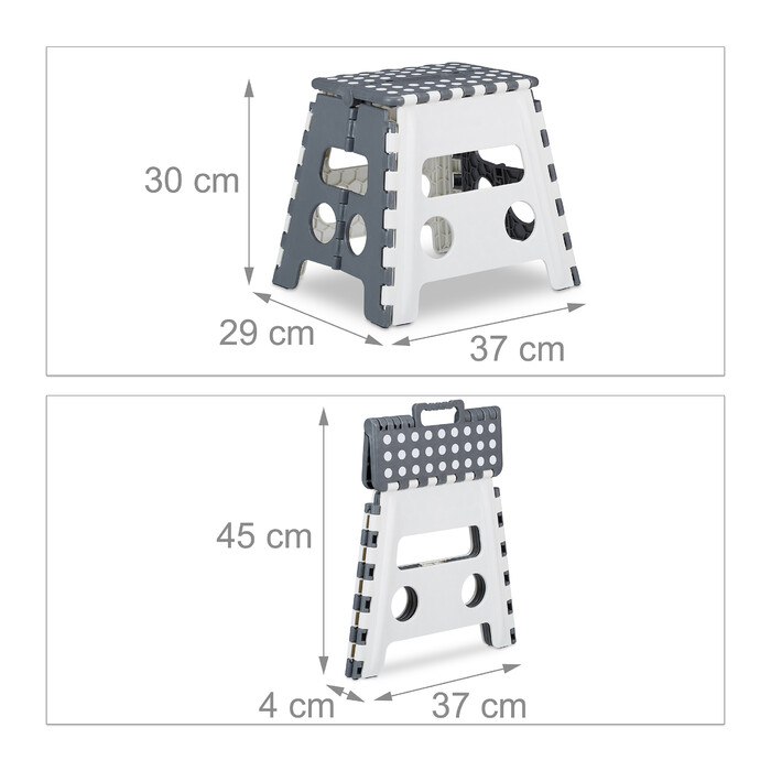 Relaxdays Klapphocker faltbar L