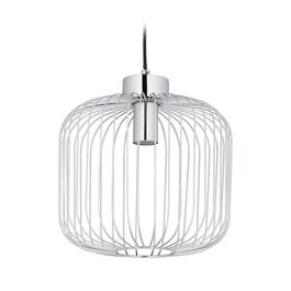 Relaxdays Hängelampe Metall silber