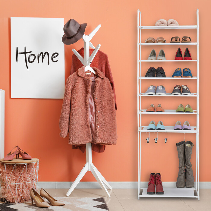Relaxdays Schuhregal mit 8 Ebenen