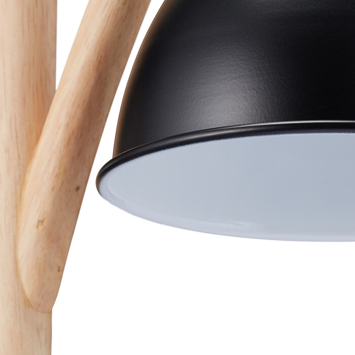 Relaxdays Tischlampe mit hängendem Lampenschirm