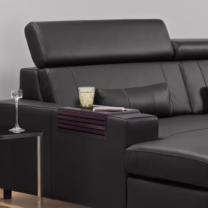 Relaxdays Sofatablett Bambus dunkelbraun