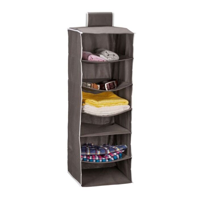 Relaxdays Hängeregal Kleiderschrank 6 Fächer