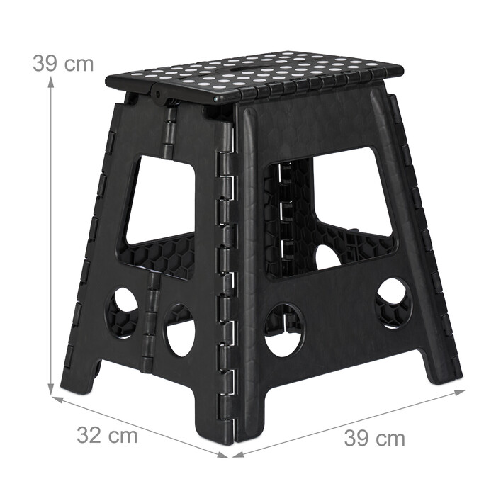 Relaxdays Klapphocker faltbar XL