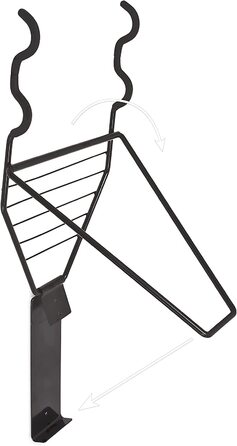 Relaxdays Fahrrad Wandhalterung Klappbar Bis 50 Kg, Schwarz, Standard