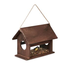 Relaxdays Vogelfutterhaus aus Holz