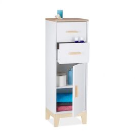 Relaxdays Badezimmerschrank mit 2 Schubladen