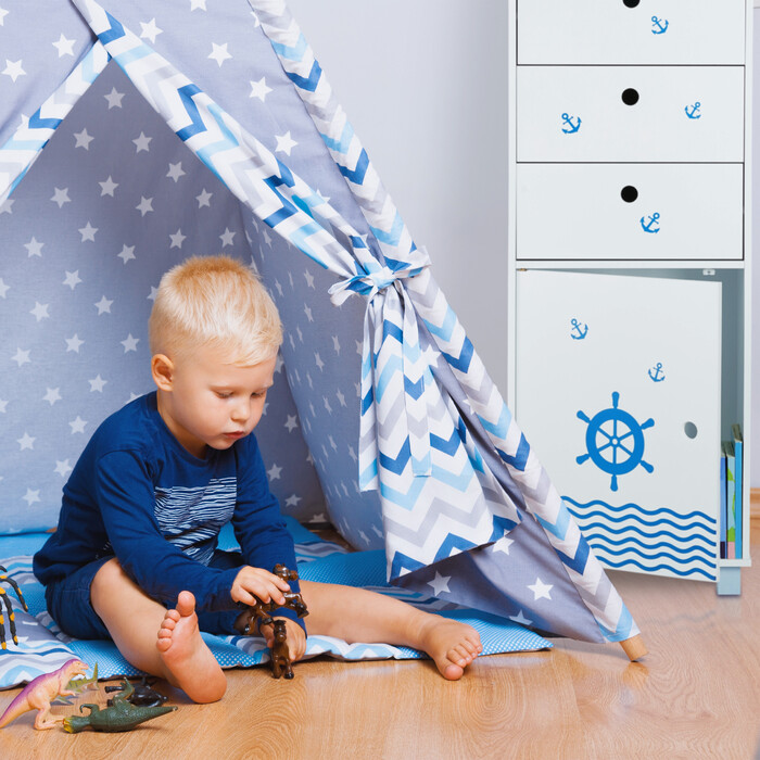 Relaxdays Kommode Kinder 3 Schubladen