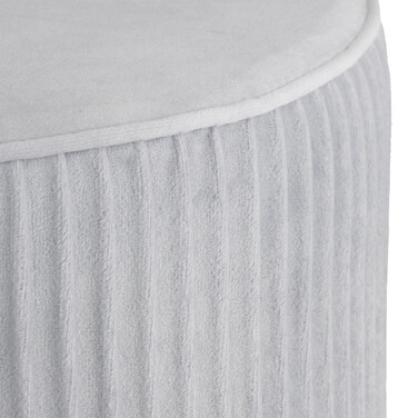 Relaxdays Samt Hocker mit Metallbeinen