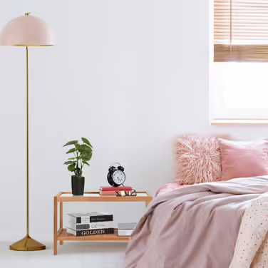 Relaxdays Beistelltisch Walnussholz mit Glasablage