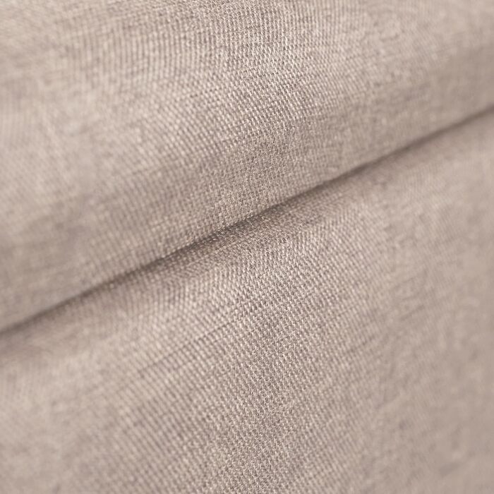 Relaxdays Sitzbank mit Stauraum, gepolstert, Holzbeine, Stoffbezug, 39,5x79,5x39,5 cm, Polyester, Beige