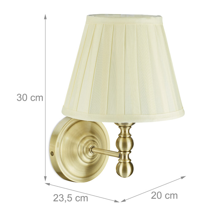 Relaxdays Antike Wandlampe