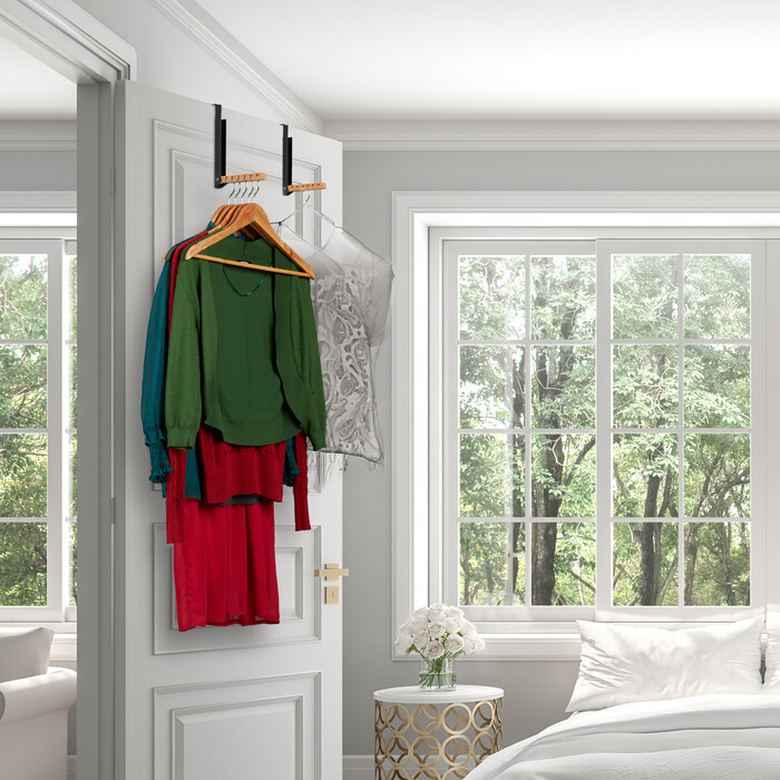 Relaxdays Klappbare Türgarderobe 2er Set