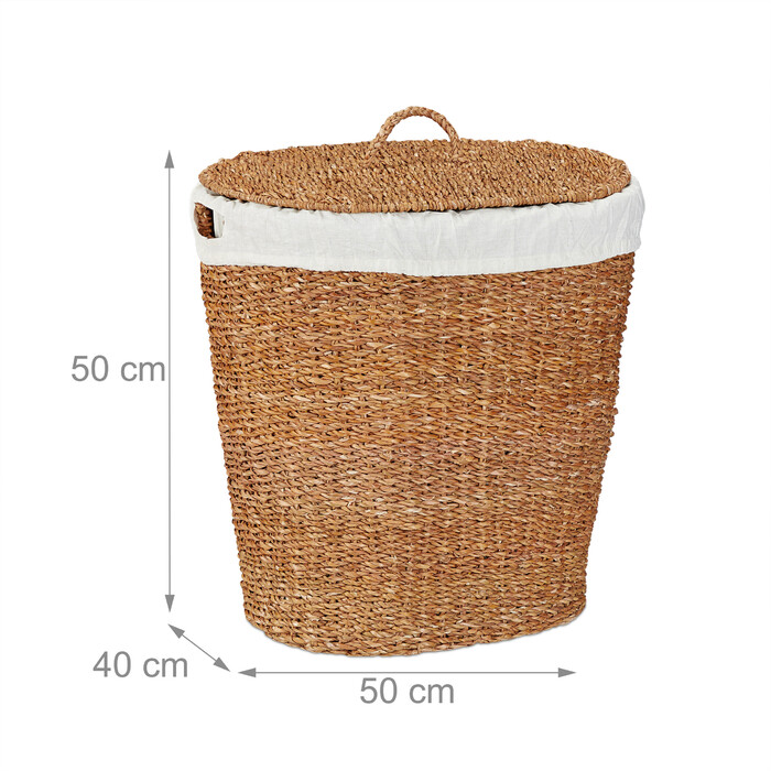 Relaxdays Wäschekorb 50 L