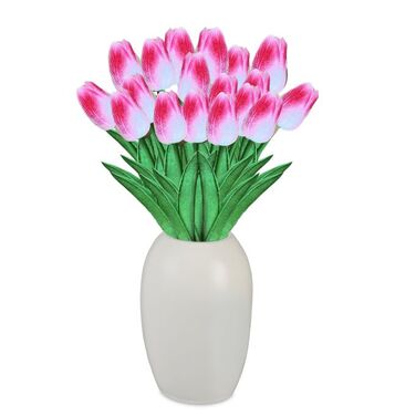 Relaxdays Künstliche Tulpen im 24er Set