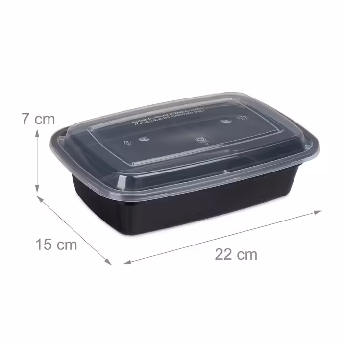 Relaxdays 10er Set Meal Prep Boxen 1 Fach