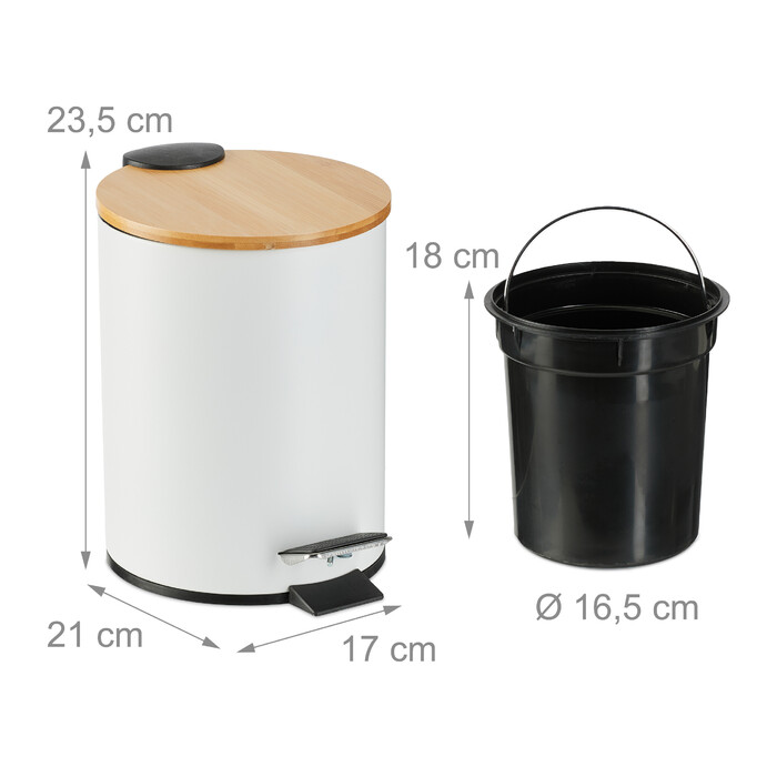 Relaxdays Kosmetikeimer 3 Liter