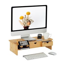 Relaxdays Monitorständer aus Bambus