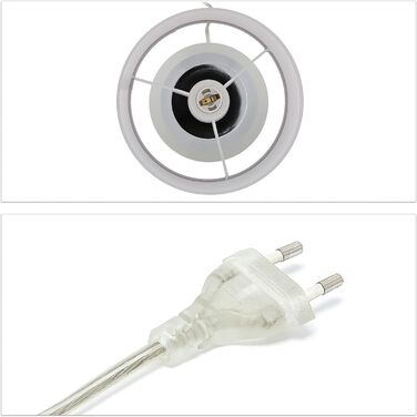 Relaxdays Nachttischlampe Touch dimmbar, moderne Touch Lampe, 3 Stufen, E14, Tischlampe, HxD: 32,5 x 18 cm, grau- (Silber)