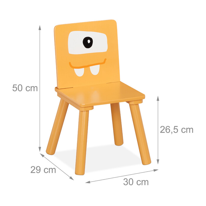Relaxdays 3-teilige Kindersitzgruppe Monster-Motiv